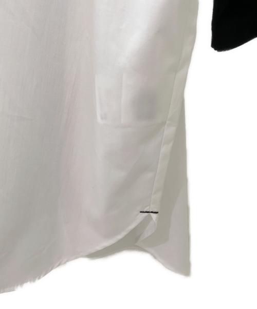 nagonstans（ナゴンスタンス）nagonstans (ナゴンスタンス) shirt combination t-shirt ホワイト×ブラック サイズ:Mの古着・服飾アイテム