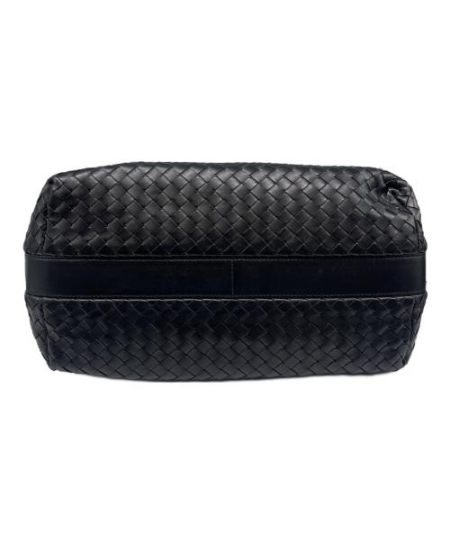 BOTTEGA VENETA（ボッテガベネタ）BOTTEGA VENETA (ボッテガベネタ) イントレチャートホーボーバッグ ブラックの古着・服飾アイテム