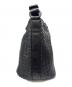 中古・古着 BOTTEGA VENETA (ボッテガベネタ) イントレチャートホーボーバッグ ブラック：170000円