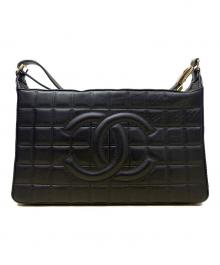 CHANEL（シャネル）の古着「チョコバー/ショルダーバッグ」｜ブラック
