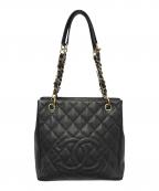 CHANELシャネル）の古着「PSTトートバッグ」｜ブラック
