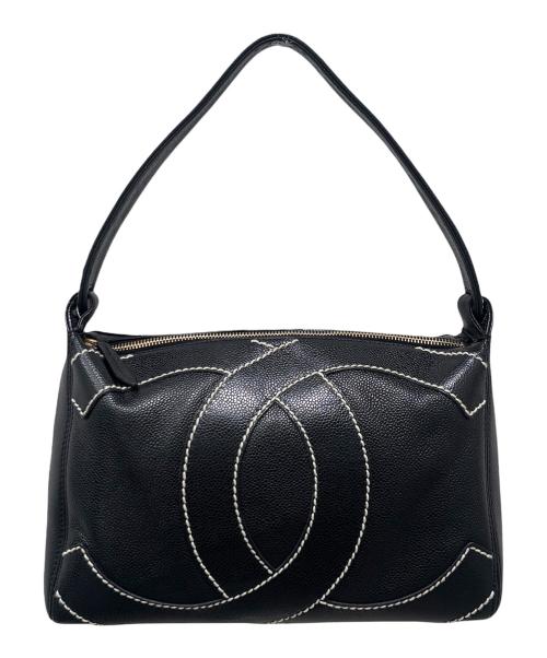 CHANEL（シャネル）CHANEL (シャネル) デカココワンショルダーバッグ ブラックの古着・服飾アイテム