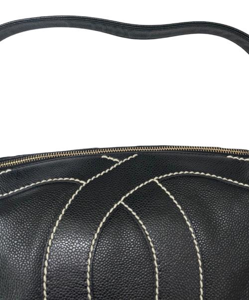 CHANEL（シャネル）CHANEL (シャネル) デカココワンショルダーバッグ ブラックの古着・服飾アイテム