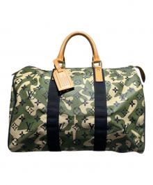 LOUIS VUITTON×村上隆（ルイ ヴィトン×ムラカミタカシ）の古着「Monogramouflage Speedy Boston Bag/モノグラモフラージュ スピーディ/ボストンバッグ/M95773」｜オリーブ