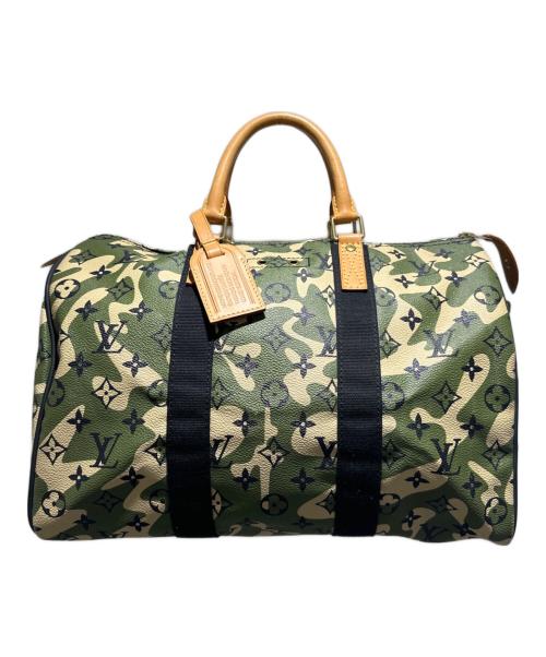 LOUIS VUITTON（ルイ ヴィトン）LOUIS VUITTON (ルイ ヴィトン) 村上隆 (ムラカミタカシ) Monogramouflage Speedy Boston Bag/モノグラモフラージュ スピーディ/ボストンバッグ/M95773 オリーブ サイズ:35の古着・服飾アイテム