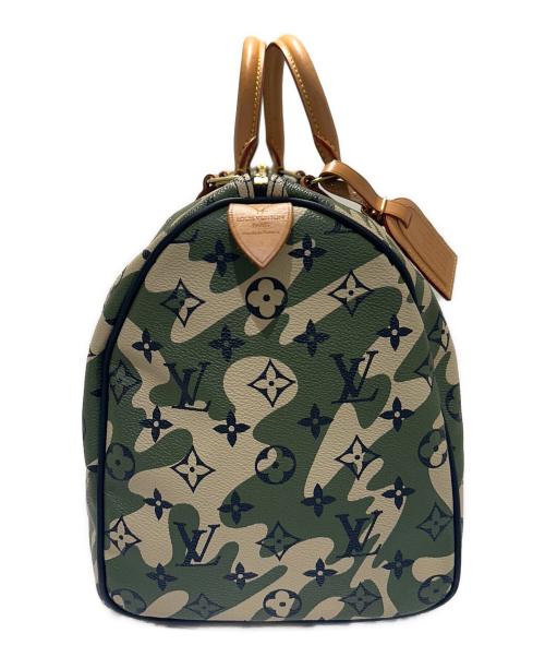 LOUIS VUITTON（ルイ ヴィトン）LOUIS VUITTON (ルイ ヴィトン) 村上隆 (ムラカミタカシ) Monogramouflage Speedy Boston Bag/モノグラモフラージュ スピーディ/ボストンバッグ/M95773 オリーブ サイズ:35の古着・服飾アイテム