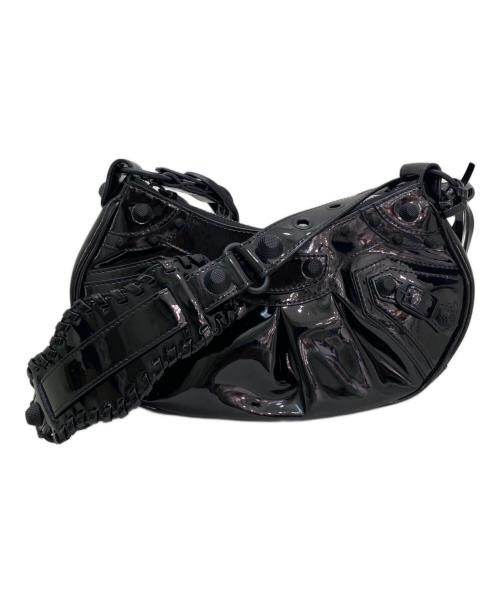 BALENCIAGA（バレンシアガ）BALENCIAGA (バレンシアガ) エナメル ル カゴール/ショルダーバッグ ブラックの古着・服飾アイテム