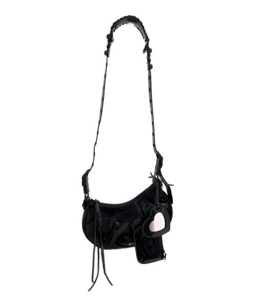 BALENCIAGA（バレンシアガ）BALENCIAGA (バレンシアガ) エナメル ル カゴール/ショルダーバッグ ブラックの古着・服飾アイテム