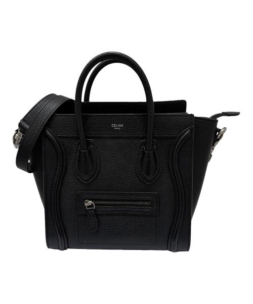 CELINE（セリーヌ）CELINE (セリーヌ) ラゲージ ナノショッパー ブラックの古着・服飾アイテム