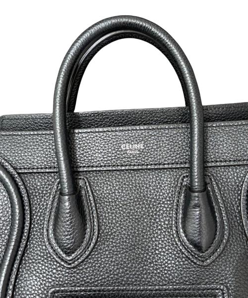 CELINE（セリーヌ）CELINE (セリーヌ) ラゲージ ナノショッパー ブラックの古着・服飾アイテム