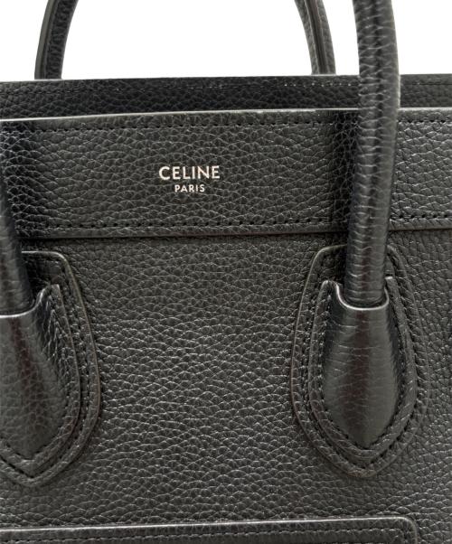 CELINE（セリーヌ）CELINE (セリーヌ) ラゲージ ナノショッパー ブラックの古着・服飾アイテム