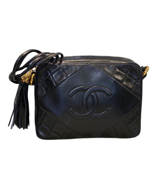 CHANEL（シャネル）CHANEL (シャネル) Coco Mark Camera Tassel Shoulder Bag/ココマーク カメラ タッセル ショルダーバッグ ブラックの古着・服飾アイテム