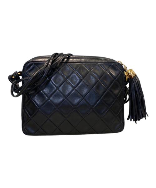 CHANEL（シャネル）CHANEL (シャネル) Coco Mark Camera Tassel Shoulder Bag/ココマーク カメラ タッセル ショルダーバッグ ブラックの古着・服飾アイテム