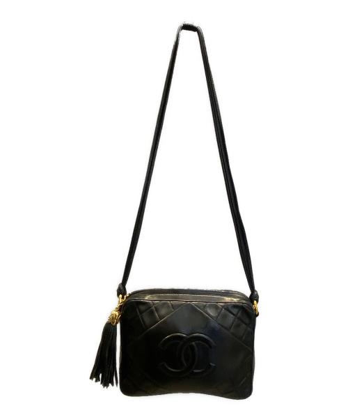 CHANEL（シャネル）CHANEL (シャネル) Coco Mark Camera Tassel Shoulder Bag/ココマーク カメラ タッセル ショルダーバッグ ブラックの古着・服飾アイテム