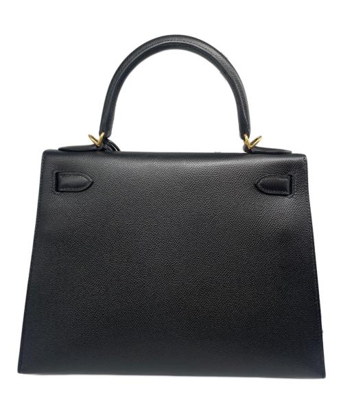 HERMES（エルメス）HERMES (エルメス) ケリー28 外縫い/ゴールド金具/ブラック/C刻印:2018年製 ブラックの古着・服飾アイテム