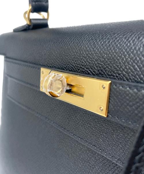 HERMES（エルメス）HERMES (エルメス) ケリー28 外縫い/ゴールド金具/ブラック/C刻印:2018年製 ブラックの古着・服飾アイテム