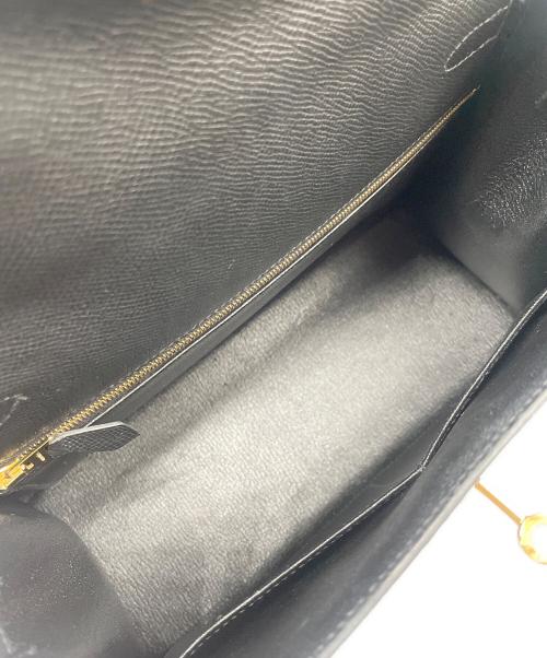 HERMES（エルメス）HERMES (エルメス) ケリー28 外縫い/ゴールド金具/ブラック/C刻印:2018年製 ブラックの古着・服飾アイテム