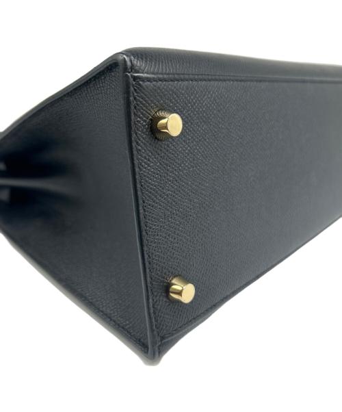 HERMES（エルメス）HERMES (エルメス) ケリー28 外縫い/ゴールド金具/ブラック/C刻印:2018年製 ブラックの古着・服飾アイテム