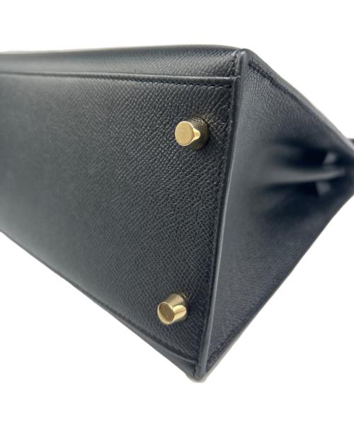 HERMES（エルメス）HERMES (エルメス) ケリー28 外縫い/ゴールド金具/ブラック/C刻印:2018年製 ブラックの古着・服飾アイテム