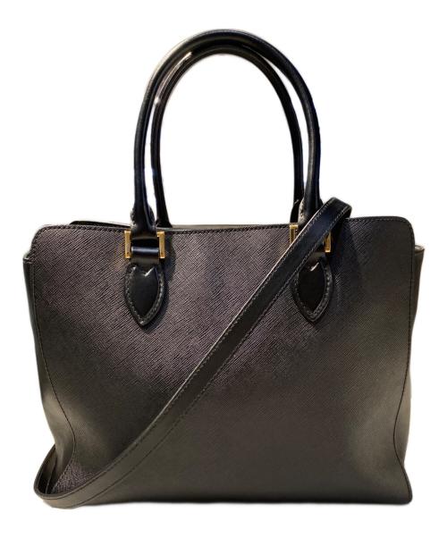 PRADA（プラダ）PRADA (プラダ) サフィアーノ2WAYバッグ ブラックの古着・服飾アイテム