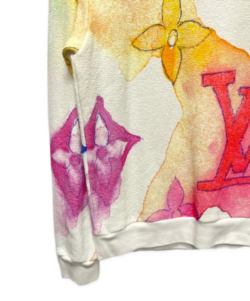 LOUIS VUITTON（ルイ ヴィトン）LOUIS VUITTON (ルイ ヴィトン) 21SS モノグラム・ウォーターカラー・ジャイアント・クルーネックトレーナー スウェット ホワイト サイズ:Ｓの古着・服飾アイテム