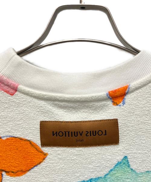 LOUIS VUITTON（ルイ ヴィトン）LOUIS VUITTON (ルイ ヴィトン) 21SS モノグラム・ウォーターカラー・ジャイアント・クルーネックトレーナー スウェット ホワイト サイズ:Ｓの古着・服飾アイテム