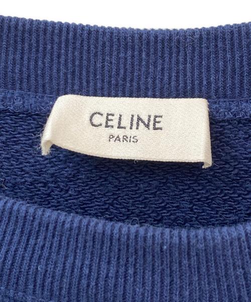 CELINE（セリーヌ）CELINE (セリーヌ) ロゴスウェット ネイビー サイズ:XSの古着・服飾アイテム