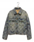 LOUIS VUITTONルイ ヴィトン）の古着「25SS ダミエデニムスケートデニムジャケット」｜インディゴ