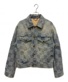 LOUIS VUITTON（ルイ ヴィトン）の古着「25SS ダミエデニムスケートデニムジャケット」｜インディゴ