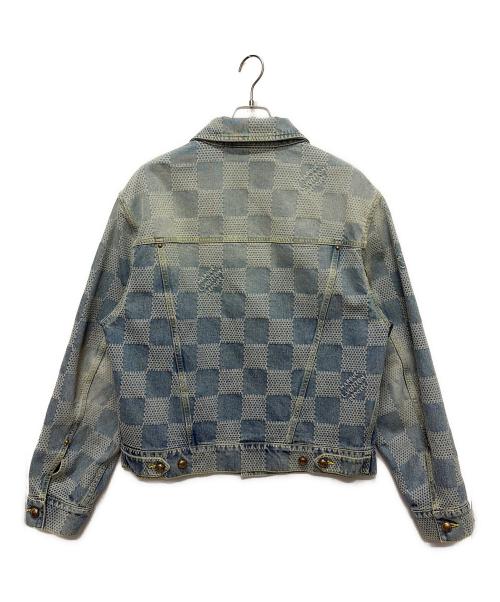 LOUIS VUITTON（ルイ ヴィトン）LOUIS VUITTON (ルイ ヴィトン) 25SS ダミエデニムスケートデニムジャケット インディゴ サイズ:50の古着・服飾アイテム