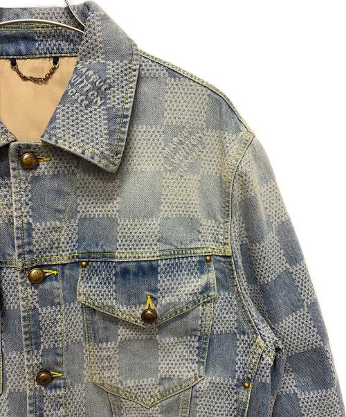 LOUIS VUITTON（ルイ ヴィトン）LOUIS VUITTON (ルイ ヴィトン) 25SS ダミエデニムスケートデニムジャケット インディゴ サイズ:50の古着・服飾アイテム