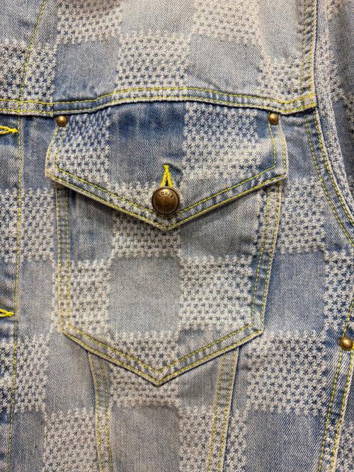 LOUIS VUITTON（ルイ ヴィトン）LOUIS VUITTON (ルイ ヴィトン) 25SS ダミエデニムスケートデニムジャケット インディゴ サイズ:50の古着・服飾アイテム