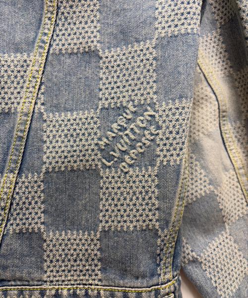 LOUIS VUITTON（ルイ ヴィトン）LOUIS VUITTON (ルイ ヴィトン) 25SS ダミエデニムスケートデニムジャケット インディゴ サイズ:50の古着・服飾アイテム