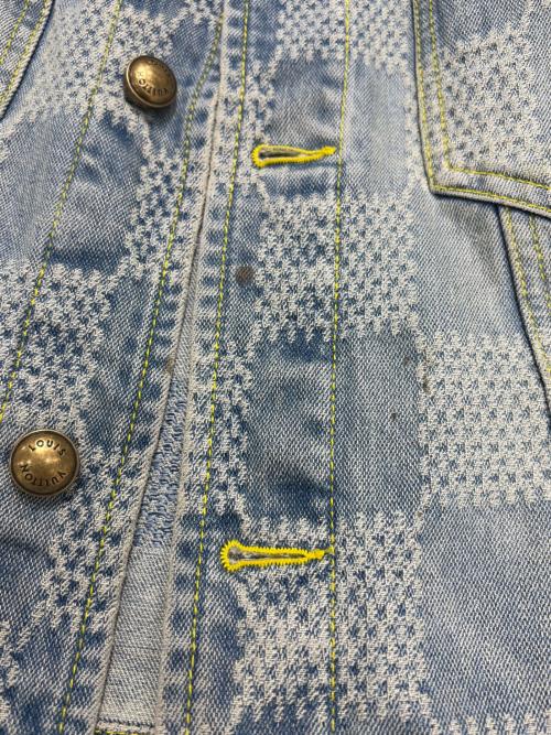 LOUIS VUITTON（ルイ ヴィトン）LOUIS VUITTON (ルイ ヴィトン) 25SS ダミエデニムスケートデニムジャケット インディゴ サイズ:50の古着・服飾アイテム