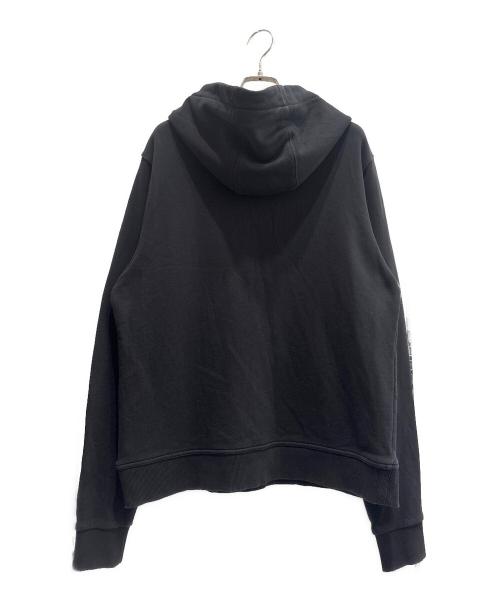 BURBERRY（バーバリー）BURBERRY (バーバリー) ポルタープリント ロゴ プルオーバーフーディー ブラック サイズ:Ｍの古着・服飾アイテム