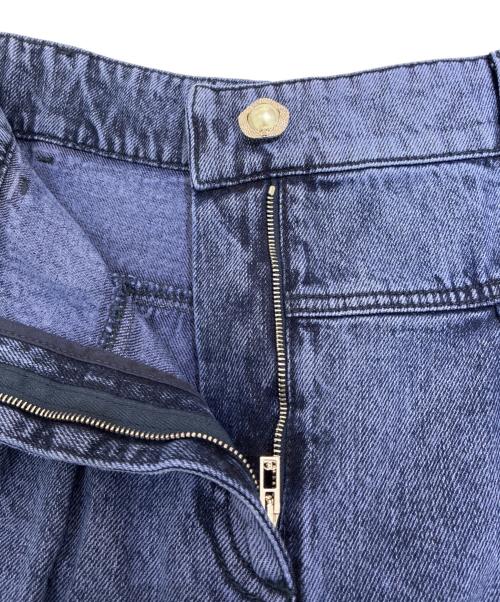 CHANEL（シャネル）CHANEL (シャネル) Back Coco Mark Wide Denim Pants/バックココマーク ワイドデニムパンツ/P73404 V65053 ネイビー サイズ:34の古着・服飾アイテム