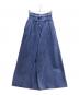 CHANEL（シャネル）の古着「Back Coco Mark Wide Denim Pants/バックココマーク ワイドデニムパンツ/P73404 V65053」｜ネイビー