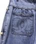 中古・古着 CHANEL (シャネル) Back Coco Mark Wide Denim Pants/バックココマーク ワイドデニムパンツ/P73404 V65053 ネイビー サイズ:34：200000円
