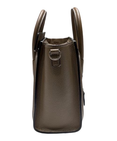 CELINE（セリーヌ）CELINE (セリーヌ) ラゲージナノショッパー/ハンドバッグ ベージュの古着・服飾アイテム