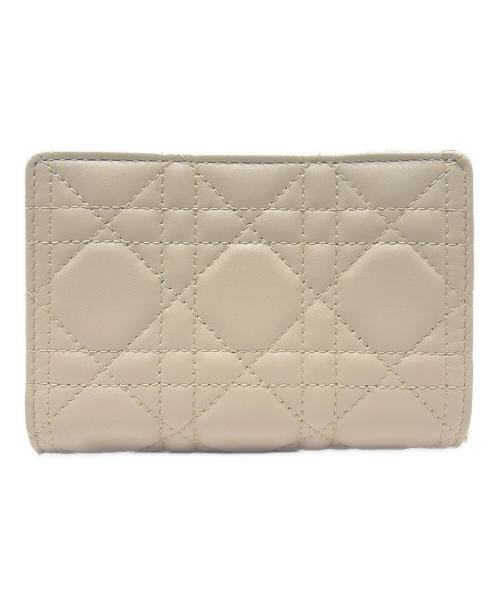 Christian Dior（クリスチャン ディオール）Christian Dior (クリスチャン ディオール) My DIOR Dittany カナージュラムスキンウォレット ベージュ サイズ:-の古着・服飾アイテム