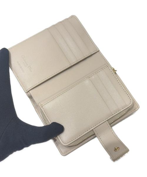 Christian Dior（クリスチャン ディオール）Christian Dior (クリスチャン ディオール) My DIOR Dittany カナージュラムスキンウォレット ベージュ サイズ:-の古着・服飾アイテム