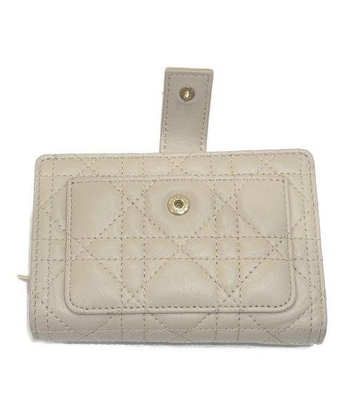 Christian Dior（クリスチャン ディオール）Christian Dior (クリスチャン ディオール) My DIOR Dittany カナージュラムスキンウォレット ベージュ サイズ:-の古着・服飾アイテム
