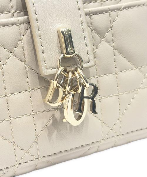 Christian Dior（クリスチャン ディオール）Christian Dior (クリスチャン ディオール) My DIOR Dittany カナージュラムスキンウォレット ベージュ サイズ:-の古着・服飾アイテム