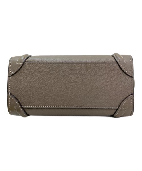 CELINE（セリーヌ）CELINE (セリーヌ) ラゲージナノショッパー グレージュ系の古着・服飾アイテム