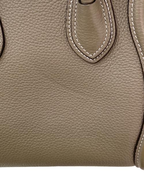CELINE（セリーヌ）CELINE (セリーヌ) ラゲージナノショッパー グレージュ系の古着・服飾アイテム