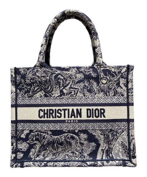 Christian Dior（クリスチャン ディオール）Christian Dior (クリスチャン ディオール) Dior Book Tote バッグ スモール/M1265ZRGO_M35I ネイビー サイズ:スモールの古着・服飾アイテム