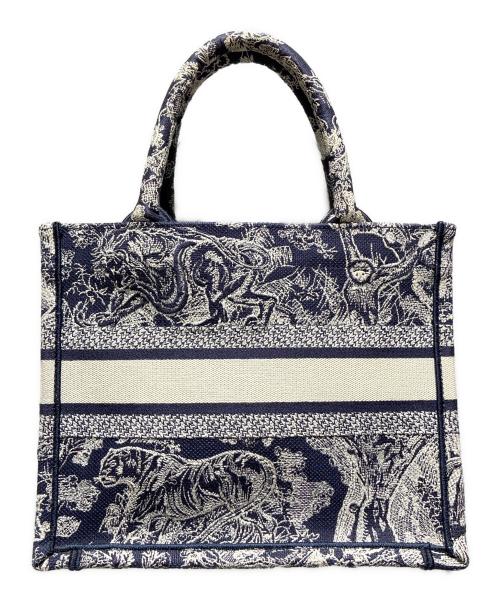 Christian Dior（クリスチャン ディオール）Christian Dior (クリスチャン ディオール) Dior Book Tote バッグ スモール/M1265ZRGO_M35I ネイビー サイズ:スモールの古着・服飾アイテム