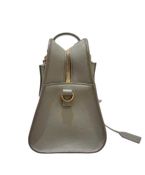 Saint Laurent Paris（サンローランパリ）Saint Laurent Paris (サンローランパリ) ベイビー カバス 2way ハンド ショルダー バッグ ライトグレーの古着・服飾アイテム