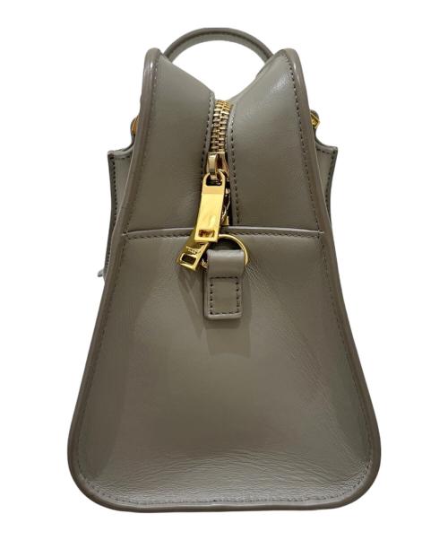 Saint Laurent Paris（サンローランパリ）Saint Laurent Paris (サンローランパリ) ベイビー カバス 2way ハンド ショルダー バッグ ライトグレーの古着・服飾アイテム