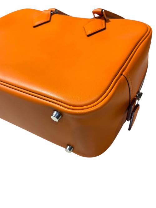 HERMES（エルメス）HERMES (エルメス) Plume 28 プリュム 28/オレンジ/▢K刻印：2007年製造/シルバー金具 オレンジ サイズ:28の古着・服飾アイテム